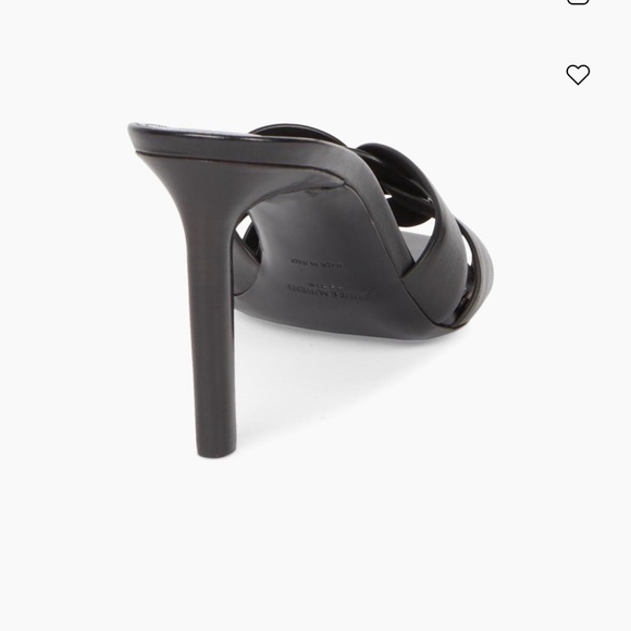 Saint Laurent Black Leather Knotted Slip-On Mules - Picture 5 of 7